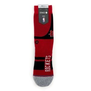 Stance Houston Rockets Shortcut Crew Socks Mens Large NBA Fan Gear Gift Red